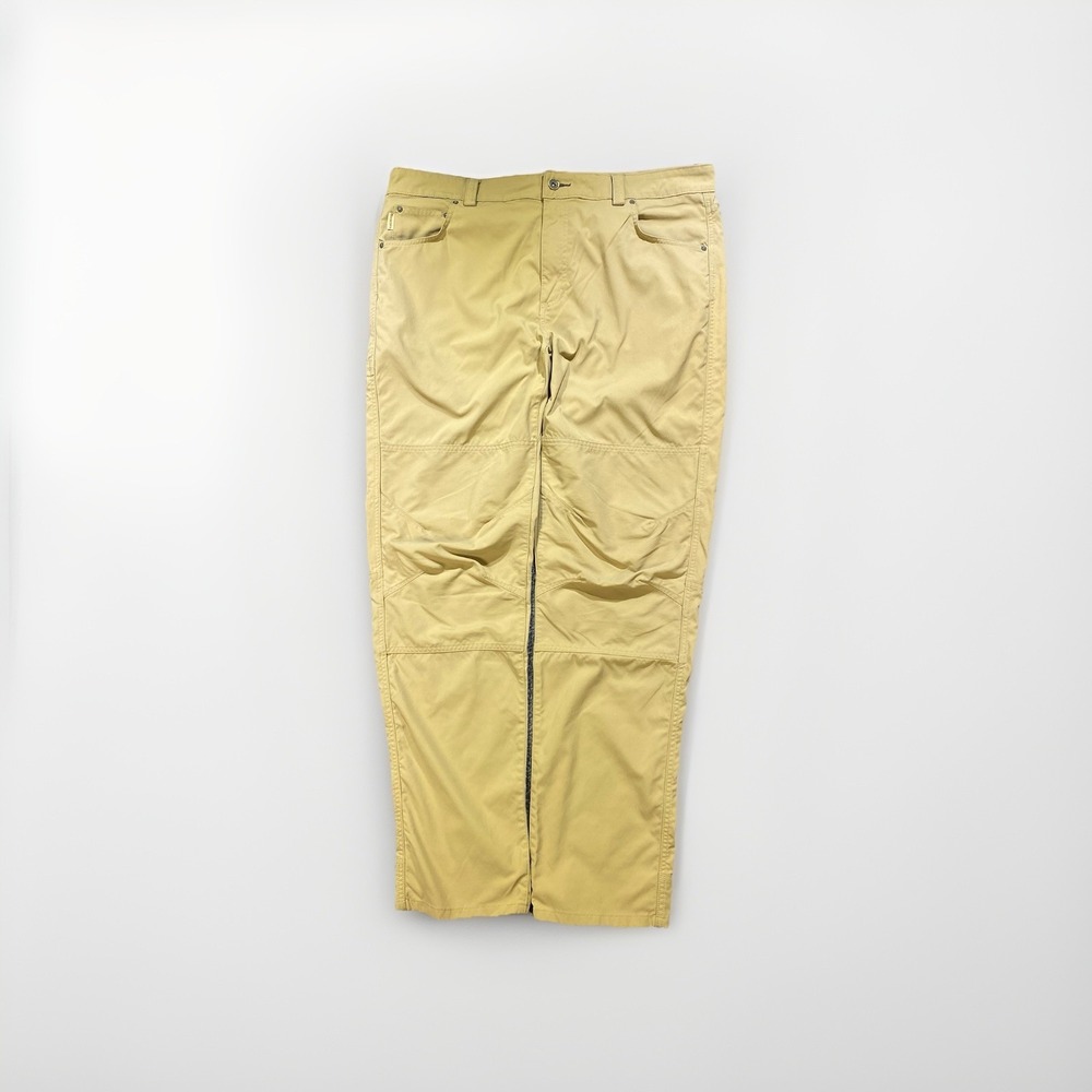 Simms Fishing Pants Men 38x32 Beige Stretch Outdoor Performance Tech Hiking